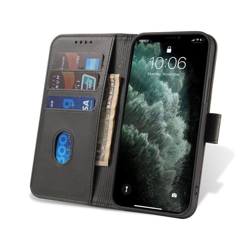 Magnet Case elegant bookcase type case with kickstand for Samsung Galaxy A52s 5G / A52 5G / A52 4G black Magnet Case elegant bookcase type case with kickstand for Samsung Galaxy A52s 5G / A52 5G / A52 4G black