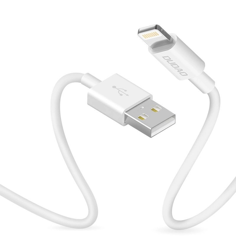 Dudao cable USB / Lightning 3A 1m white (L1L white) Dudao cable USB / Lightning 3A 1m white (L1L white)