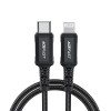 Acefast C4-01 Lightning - USB-C PD cable 30W 3A 480Mb/s 1.8m - black Acefast C4-01 Lightning - USB-C PD cable 30W 3A 480Mb/s 1.8m - black