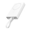 Powerbank Joyroom JR-PBM01 magnetic 10000mAh 20W with stand + Lightning cable - USB-C - white Powerbank Joyroom JR-PBM01 magnetic 10000mAh 20W with stand + Lightning cable - USB-C - white
