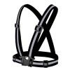 Adjustable reflective harness for running bike - black Adjustable reflective harness for running bike - black