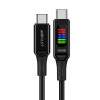 Acefast C7-03 USB-C USB-C 100W 1.2m cable with display - black Acefast C7-03 USB-C USB-C 100W 1.2m cable with display - black