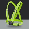 Adjustable reflective harness for a running bike - orange Adjustable reflective harness for a running bike - orange