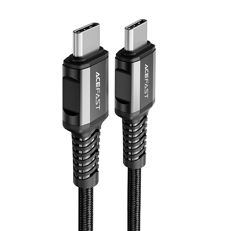 Acefast C1-03 USB-C - USB-C PD QC cable 60W 3A 480Mb/s 1.2m - black Acefast C1-03 USB-C - USB-C PD QC cable 60W 3A 480Mb/s 1.2m - black