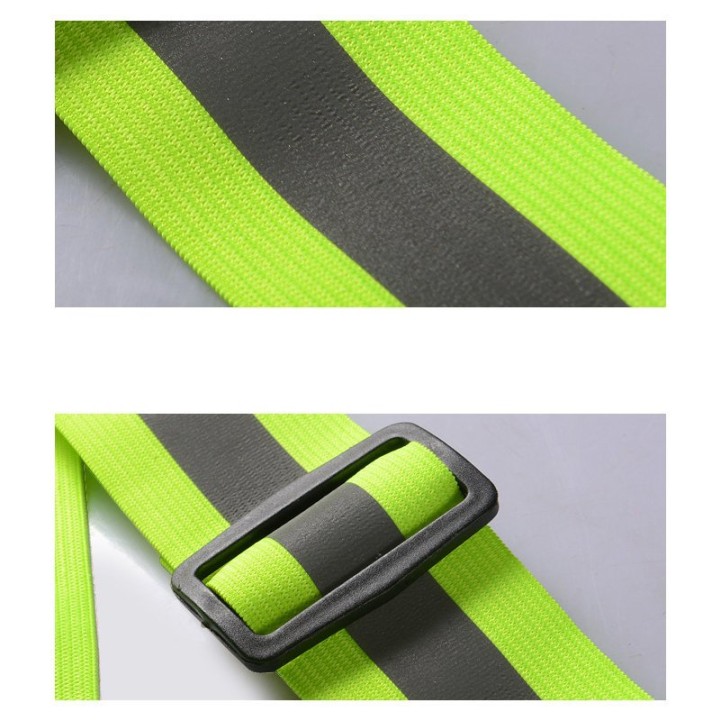 Adjustable reflective harness for a running bike - yellow Adjustable reflective harness for a running bike - yellow