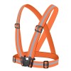 Adjustable reflective harness for a running bike - orange Adjustable reflective harness for a running bike - orange