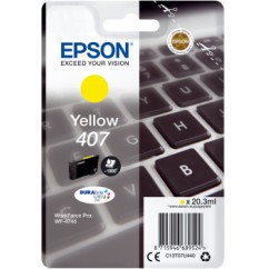Epson 407L Keyboard DURABrite Ultra Single Yellow Ink
