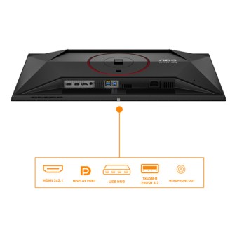 AOC G4 Q27G4ZDR computer monitor 67.3 cm (26.5\") 2560 x 1440 pixels Quad HD QD-OLED Black, Red