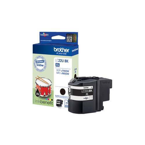 Brother LC22UBK ink cartridge 1 pc(s) Original High (XL) Yield Black Brother LC22UBK ink cartridge 1 pc(s) Original High (XL) Yield Black