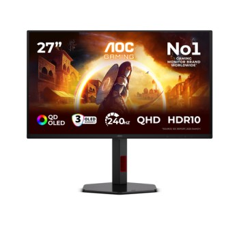 AOC G4 Q27G4ZDR computer monitor 67.3 cm (26.5\") 2560 x 1440 pixels Quad HD QD-OLED Black, Red