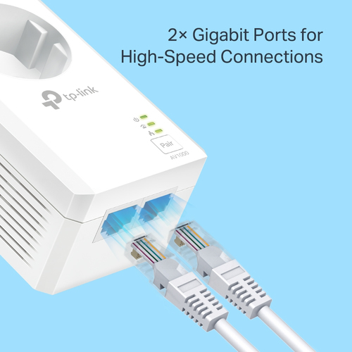 TP-Link TL-PA7027P KIT PowerLine network adapter 1000 Mbit/s Ethernet LAN White 2 pc(s) TP-Link TL-PA7027P KIT PowerLine network adapter 1000 Mbit/s Ethernet LAN White 2 pc(s)