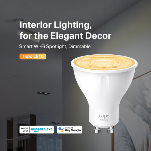 TP-Link Tapo Smart Wi-Fi Spotlight, Dimmable, 4-Pack TP-Link Tapo Smart Wi-Fi Spotlight, Dimmable, 4-Pack
