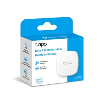 TAPO T310 - TP-LINK TAPO, SMART TEMPERATURE &amp; HUMIDITY MONITOR, FAST &amp; ACCURATE MONITORING, HOME AUTOMATION, FREE DATA STORAGE &amp; VISUAL GRAPHS, FLEXIBLE INSTALLATION, 2YW