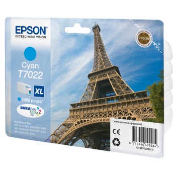 EPSON INK CARTRIDGE  T7022 CYAN
