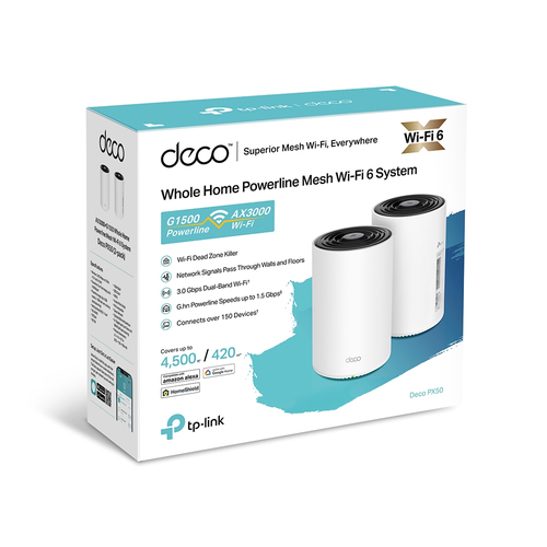 TP-Link AX3000 + G1500 Whole Home Powerline Mesh Wi-Fi 6 System TP-Link AX3000 + G1500 Whole Home Powerline Mesh Wi-Fi 6 System