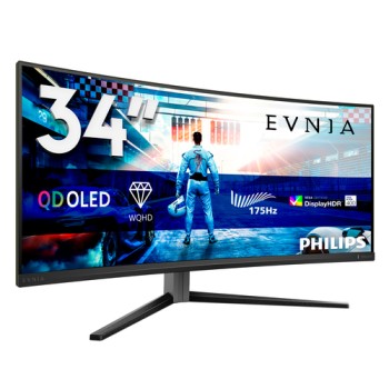 Philips Evnia 6000 34M2C6500/00 computer monitor 86.4 cm (34\") 3440 x 1440 pixels Wide Quad HD QD-OLED Grey