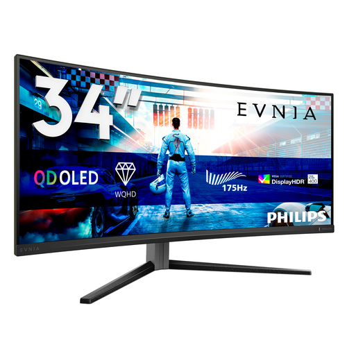 Philips Evnia 6000 34M2C6500/00 computer monitor 86.4 cm (34\") 3440 x 1440 pixels Wide Quad HD QD-OLED Grey Philips Evnia 6000 34M2C6500/00 computer monitor 86.4 cm (34\") 3440 x 1440 pixels Wide Quad HD QD-OLED Grey