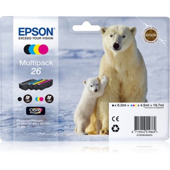 Epson Polar bear 26 Claria Premium Multipack 4-colours Ink
