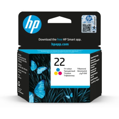 HP 22 Tri-color Original Ink Cartridge HP 22 Tri-color Original Ink Cartridge
