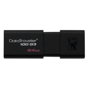 Kingston Technology DataTraveler 100 G3 USB flash drive 64 GB USB Type-A 3.2 Gen 1 (3.1 Gen 1) Black Kingston Technology DataTraveler 100 G3 USB flash drive 64 GB USB Type-A 3.2 Gen 1 (3.1 Gen 1) Black
