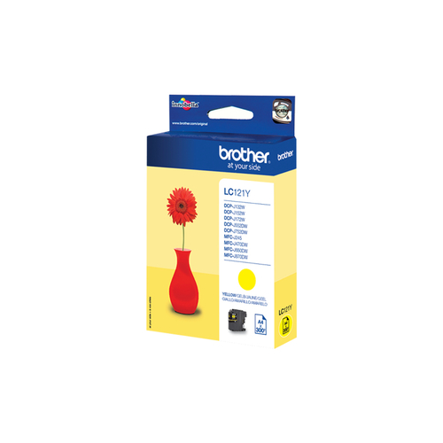 Brother LC-121Y ink cartridge 1 pc(s) Original Yellow Brother LC-121Y ink cartridge 1 pc(s) Original Yellow