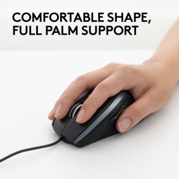LOGITECH MOUSE WIRED USB BLACK M500 (910-003726)