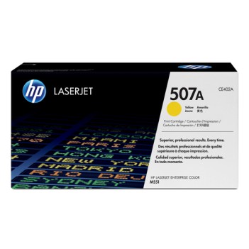 HP 507A Yellow Original LaserJet Toner Cartridge HP 507A Yellow Original LaserJet Toner Cartridge