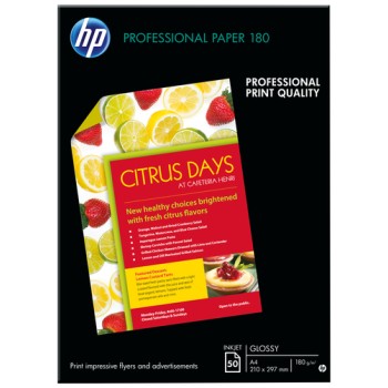 HP PAPER  GLOSSY A4 180GR  50SH. C6818A