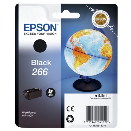 Epson Globe Singlepack Black 266 ink cartridge Epson Globe Singlepack Black 266 ink cartridge