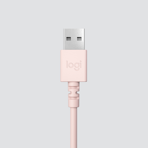 HEADSET LOGITECH PC H390 USB ROSE