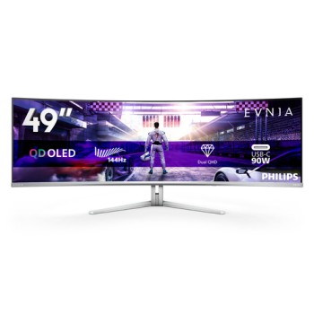 Philips Evnia 8000 49M2C8900L/00 computer monitor 124.2 cm (48.9\") 5120 x 1440 pixels Dual QHD QD-OLED White
