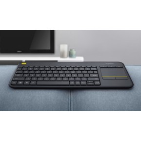 LOGITECH KEYBOARD WIRELESS TOUCH K400 UK BLACK ( 920-007143 )