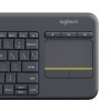 LOGITECH KEYBOARD WIRELESS TOUCH K400 UK BLACK ( 920-007143 )