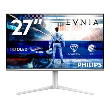 Philips Evnia 6000 27M2N6501L/00 computer monitor 67.3 cm (26.5\") 2560 x 1440 pixels Quad HD QD-OLED White
