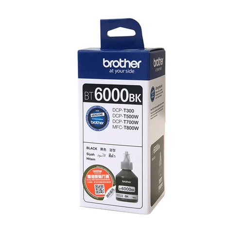 BROTHER Ink Cartridge BT6000B Black DCP-T300/500W BROTHER Ink Cartridge BT6000B Black DCP-T300/500W
