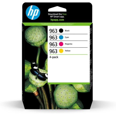 HP 963 4-pack Black/Cyan/Magenta/Yellow Original Ink Cartridges HP 963 4-pack Black/Cyan/Magenta/Yellow Original Ink Cartridges