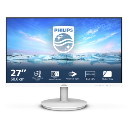 Philips V Line 271V8AW/00 computer monitor 68.6 cm (27\") 1920 x 1080 pixels Full HD LCD White Philips V Line 271V8AW/00 computer monitor 68.6 cm (27\") 1920 x 1080 pixels Full HD LCD White