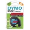 DYMO TAPE FOR LETRATAG 12MMX4M BLACK ON RED 91203   S0721630