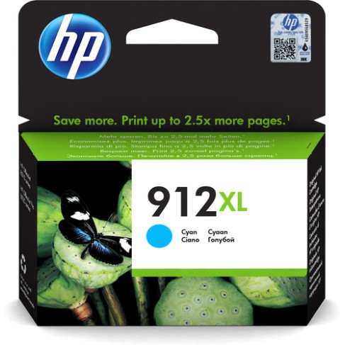HP 912XL High Yield Cyan Original Ink Cartridge HP 912XL High Yield Cyan Original Ink Cartridge