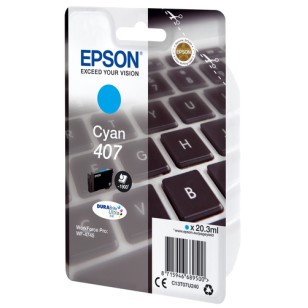 Epson 407L Keyboard DURABrite Ultra Single Cyan Ink