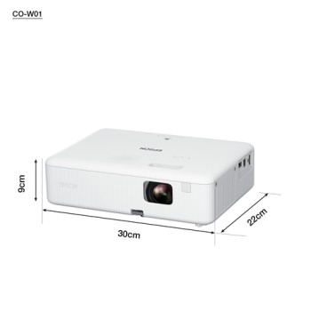 Epson CO-W01 3000 ANSI lumens 3LCD WXGA (1200x800) Black, White