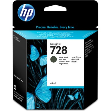 HP Ink Cartridge 728 Matt Black 69ML HP Ink Cartridge 728 Matt Black 69ML