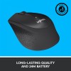 LOGITECH MOUSE WIRELESS SILENT M330 BLACK (910-004909)