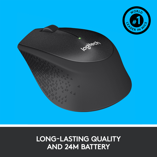 LOGITECH MOUSE WIRELESS SILENT M330 BLACK (910-004909)