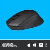 LOGITECH MOUSE WIRELESS SILENT M330 BLACK (910-004909)