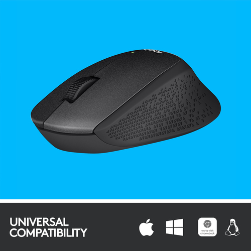 LOGITECH MOUSE WIRELESS SILENT M330 BLACK (910-004909)
