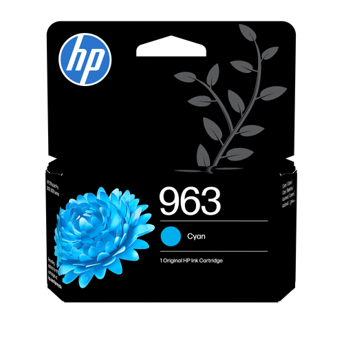 HP 963 Cyan Original Ink Cartridge HP 963 Cyan Original Ink Cartridge