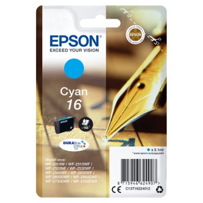 Epson Pen and crossword Singlepack Cyan 16 DURABrite Ultra Ink Epson Pen and crossword Singlepack Cyan 16 DURABrite Ultra Ink