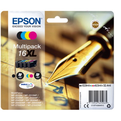 Epson Pen and crossword Multipack 4-colours 16XL DURABrite Ultra Ink Epson Pen and crossword Multipack 4-colours 16XL DURABrite Ultra Ink