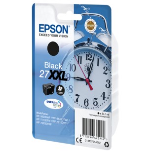 Epson Alarm clock Singlepack Black 27XXL DURABrite Ultra Ink